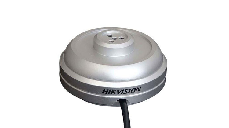 ?？低旽IKVISION DS-2FP1021監(jiān)控攝像頭拾音器 音頻槍機外接拾音器 高保真收音降噪攝像機專用拾音器
