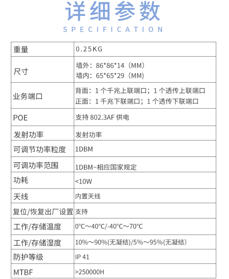 信銳無(wú)線(xiàn)面板AP