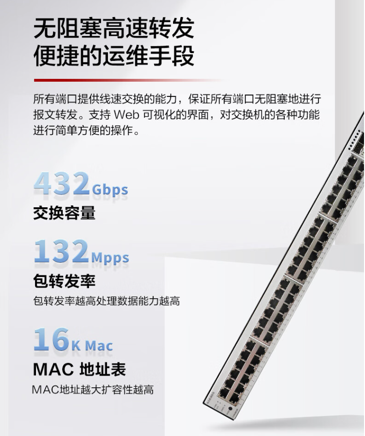 華為數(shù)通智選 S200-48T4X 企業(yè)級交換機(jī)