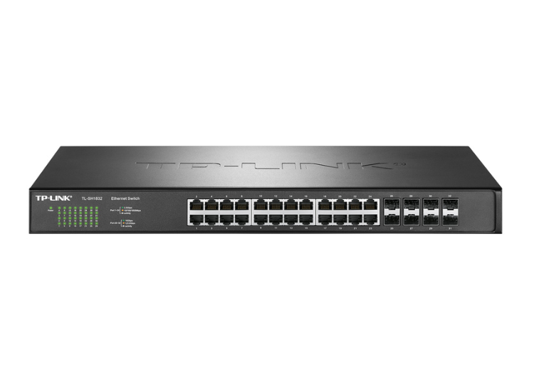 普聯(lián)TL-SH1832 萬兆上聯(lián)以太網交換機 8個萬兆SFP+光口 24個網口