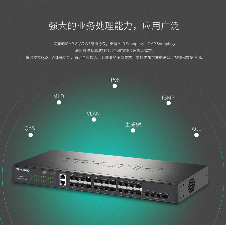 TP-LINK 萬(wàn)兆上聯(lián)三層網(wǎng)管交換機(jī)