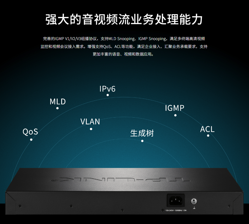 普聯 TL-NS660-24F4T 萬兆上聯三層網管交換機