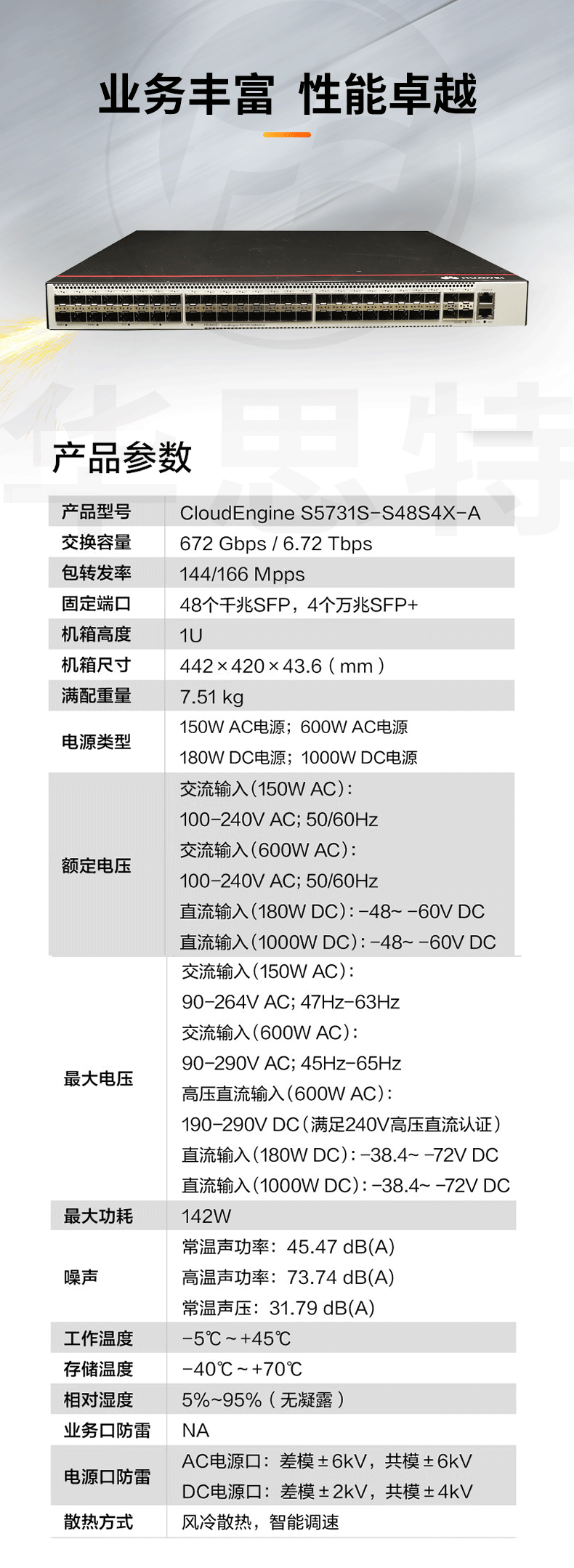 華為企業(yè)級(jí)交換機(jī) S5731S-S48S4X-A