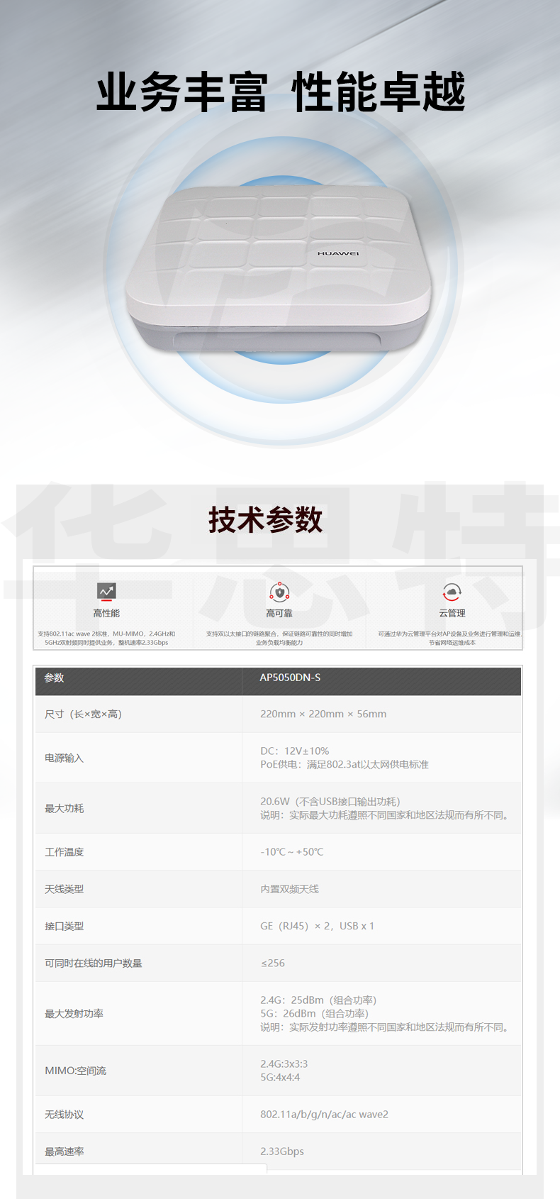 華為 AP5050DN-S 企業(yè)級(jí)無(wú)線AP